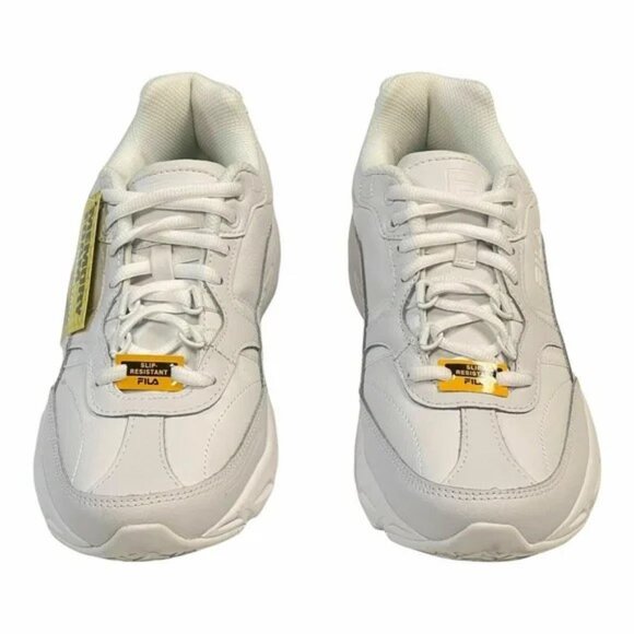 Fila Memory Foam Work Slip Resistant Work Shoes Sneakers - Picture 1 of 9